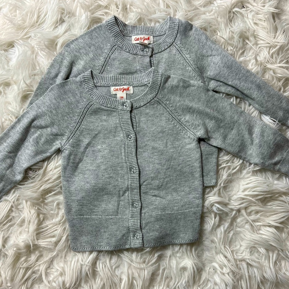Cat & Jack Gray Cardigans